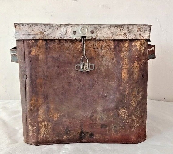 Tin Roster, Vintage Bati Oven Cake Tandoor, Handmade Rare Old Bakeware, Indian Collectible Kitchen Decor, Retro Cooking Tool