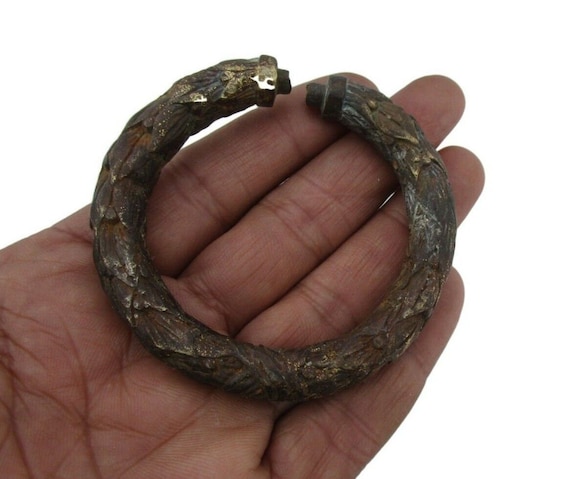 Brass Door Handle Kada – Indian Heritage Collectible | Vintage Hand crafted Rustic Door Accessory | Unique Traditional Decor for Home
