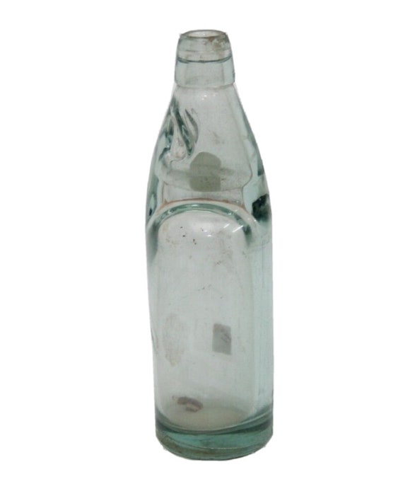 Rare 1930 Codd Neck Soda Bottle with Marble Stopper Vintage Glass Antique Made in Germany-England Collectible for Enthusiasts and Display
