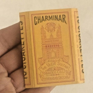 Vintage Old Charminar Cigarettes packet – Vazir Sultan & Sons Daccan