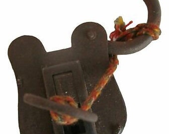 Old Lock Vintage Beautiful Shape Iron German Pad Lock With Original Key ML-3