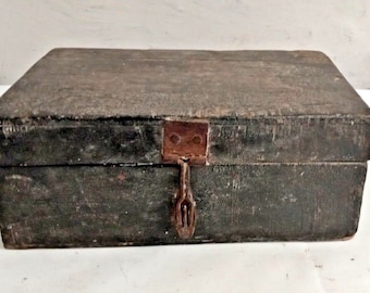 Vintage Hand Crafted Wooden Spice Box with Compartments