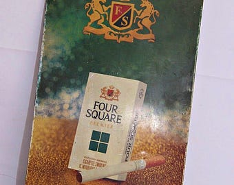 Vintage Premier Four Square Cigarettes Litho Tin Sign: Tobacco Advertising  Display