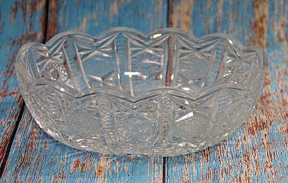 Vintage Handmade Czechoslovakian Glass Fruit Bowl Unique Artisanal Design Elegant Table Decor Collectible Antique Glassware for Connoisseurs