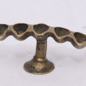 Vintage Handmade Brass Diya – Traditional Oil Wick Lamp for Puja/Meditation Aged Patina Finish, Timeless Hindu Ritual Decor & Heirloom Piece