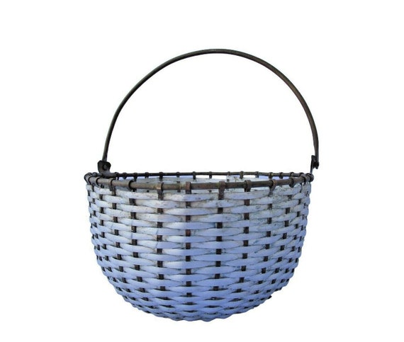 Vintage Brass and Aluminium Flower Carrying Basket, Unique Collectible Egg Holder from India, Home Decor, Gift Idea, Rustic Antique Charm