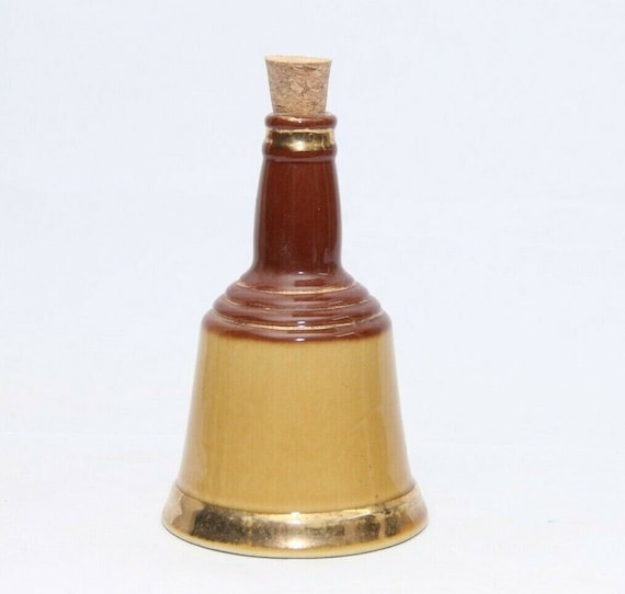 Rare Vintage Bell's Old Scotch Whiskey Bottle Ceramic Wade Empty Barware Collectible Made in Scotland Antique Bar Decor