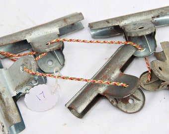 Vintage Metal Binder Clips: Retro Office Decor, Collectible Mix Brands