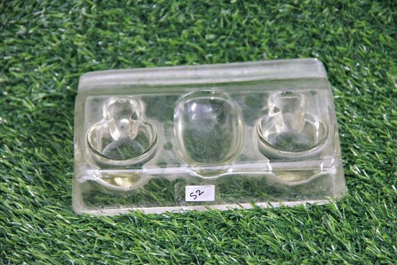 Vintage Unique Antique Style Glass Ink Pot Inkwell Pen Stand Kalamdan Hand Crafted in India,  Exquisite Desk Writing Accessory Collectible