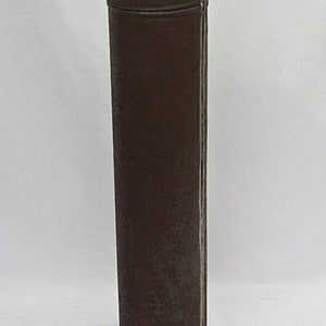 Vintage Tin Document Holder: Large Map Storage Box, Industrial Home Decor