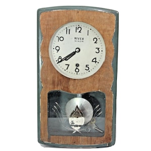 Vintage Rivex Minor Pendulum Wall Clock: Collectible Home Decor