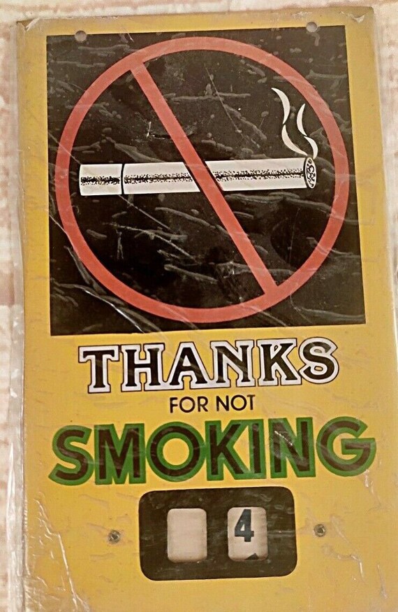 Vintage Handcrafted Litho Print Tin Sign– Retro No Smoking Sign with Date Changer | Classic Indian Print | Unique Home or Office Décor Piece