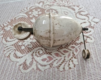 Vintage Ceramic Metal Lamp Counterweight: Rise-and-Fall Pulley Fixture Part L2