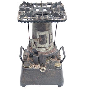 Antique Beatrice Kerosene Stove, Vintage Camping Cook Stove, Original Paraffin Iron Stove, Collectible Camp Kitchen Gear