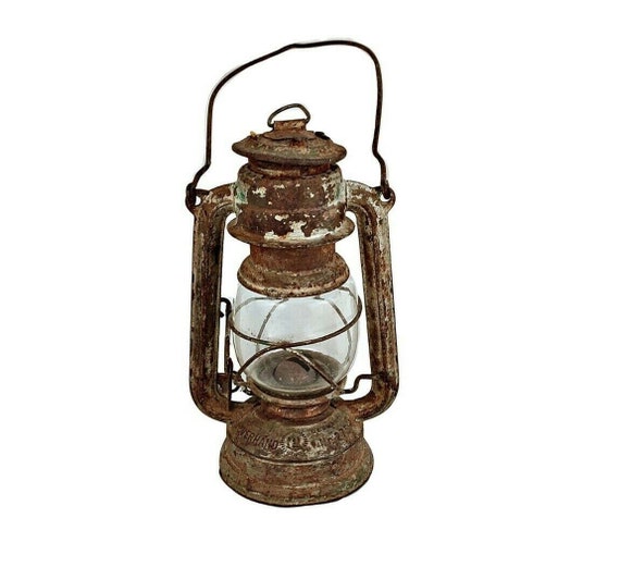 Vintage German Nier Feuerhand Lantern Nr. 275, Authentic Kerosene Oil Lamp, Collector's Firehand Lamp, Rustic Vintage Decor G6