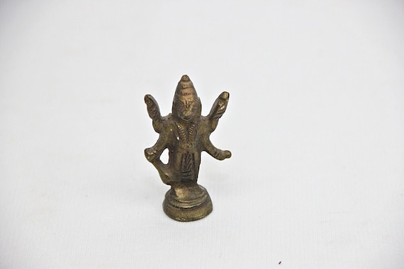Brass Statue of Vishnu Avatar for Hindu Temple Decor, Indian God Collectible, Spiritual Gift for Home and Religious Altars, Unique Housewarm