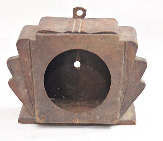 Rare Vintage Wooden Showcase Box – Multi-Purpose Clock Box, Antique Storage Decor, Old Keepsake Display, Retro Wooden Collectible from India