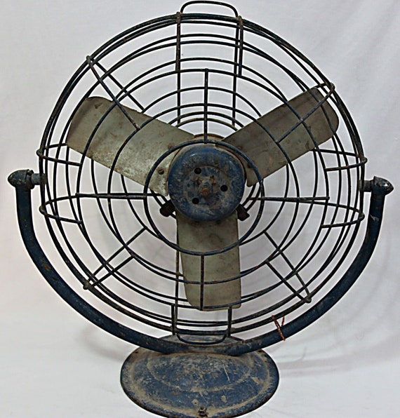 Vintage Metal Electric Fan – Classic Non-Working Indian Collectible, Retro Home Decor, Unique Antique Office Display, Nostalgic Vintage Art