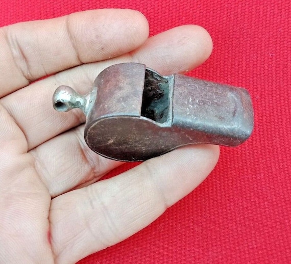 Vintage Tin Bus Conductor Whistle– Rare Antique Transportation Relic with Unique Sound, Nostalgic  Collectible, Perfect Gift for Enthusiasts