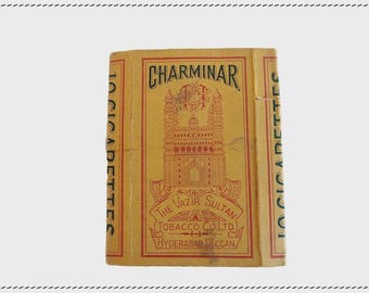 Vintage Charminar Cigarettes Packet: Rare Indian Tobacco Collectible