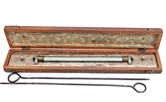 Vintage 1940's Nautical Memorabilia Cased Parallel Rule, Teak Wood & Brass, Rare Marine Navigation Tool, Roorkee Collectible