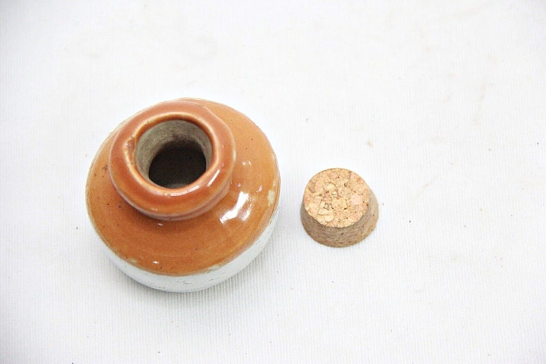 Antique Ceramic Stoneware Ink Bottle Vintage Collectible for Etsy