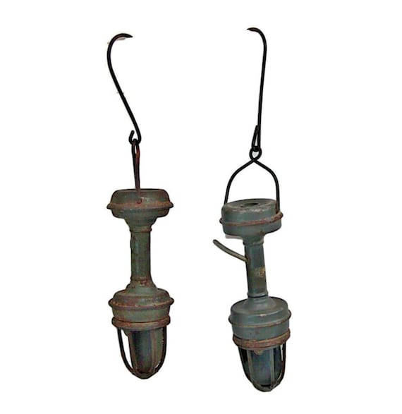 2-Piece Vintage Rare Tin Electrical Wall Lamps – Unique Collectible Hanging Lights, Antique Indian Decor for Nostalgic Home Charm & Ambiance