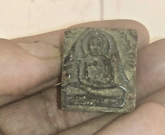Decorative Rare Handmade Vintage Wooden and Metal Printing Press Block Seal Stamp– Unique Crafting Project Essential | Artisanal Collectible