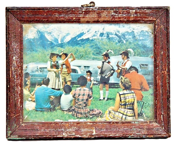 Vintage Garden Party English Print– Elegantly Framed Collectible Decor | Nature-Inspired Antique Art for Enthusiasts | Timeless Wall Display