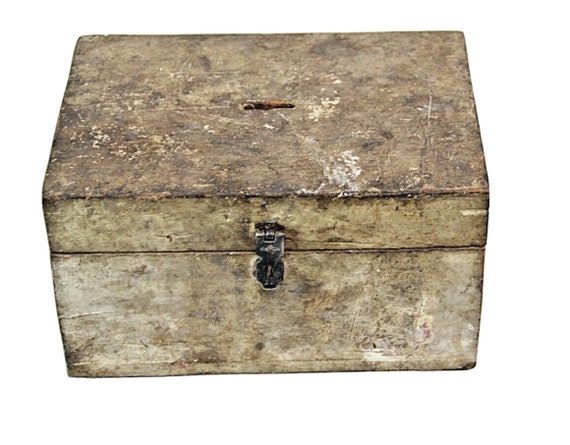 Rare Old Vintage Wooden Handmade Money Box Coin Bank Storage Case Cash Note Trinket Organizer Rustic Home Decor Gift for Collectors by India
