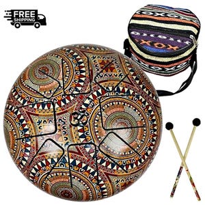 Yoga Sound Healing Instrument - 6-Inch Steel Tongue Drum for Meditation Music Therapy