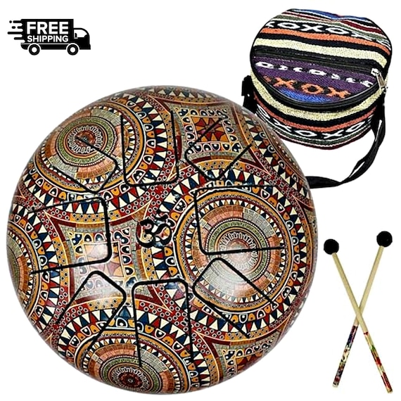 Yoga Sound Healing Instrument - 6-Inch Steel Tongue Drum for Meditation Music Therapy
