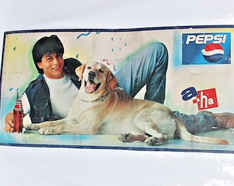 Vintage Pepsi Cola Tin Sign | Retro Soda Advertising Wall Decor, Man Cave Garage Art