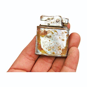 Chrome Finish Brass Petrol Lighter – Japanese Luxe Pocket Collectible | Rare Old Vintage Classic Unisex Gift for Enthusiasts