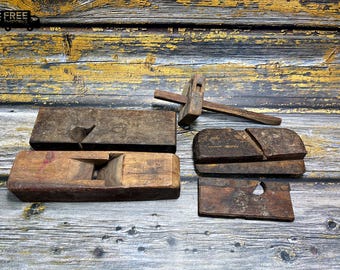 Vintage Woodworking Hand Tool Lot: Rustic Carpenter&#39;s Collectibles