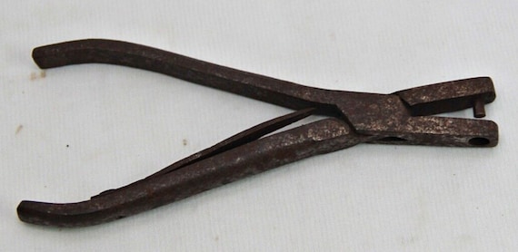 Iron Punching Tool, Unique 19th Century Elegance Collectible Handmade Craftsmanship for Discerning Collectors, Industrial Artifact