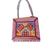 Handmade Tribal Banjara Embroidery Bag | Boho Ethnic Handbag | Indian Gypsy Mirror Work Purse | Colorful Festival Sling Bag | Artisan Tote