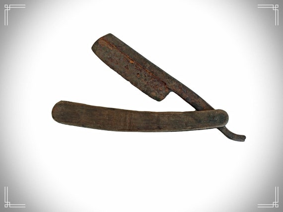 Old Vintage Empress of India Straight Razor– 6" Handmade Wooden Handle | Classic Barber Shaving Tool | Unique Men’s Grooming Collectible Kit