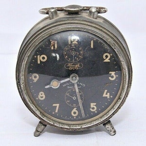 Vintage Kienzle Alarm Clock: German Tabletop Timepiece (Repair Needed)