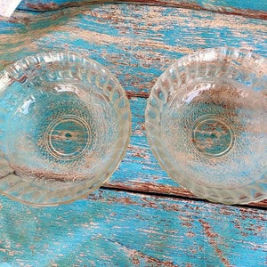 Vintage Embossed Clear Glass Lamp Shade Bowl: Antique Lighting Fixture
