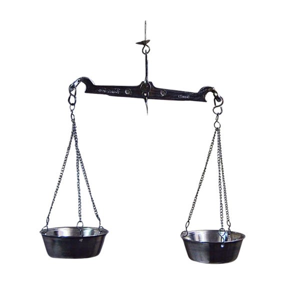 Rare Vintage Handmade Iron & Steel Weighing Balance Scale (Tarazu) – Old Unique Indian Collectible, Antique Tool for Décor or Functional Use