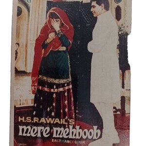 Vintage Bollywood Litho-Druck-Lobby-Karte - seltenes indisches Kinoplakat, Retro-Film-Erinnerungsstücke für Sammler und klassische Filmdekor-Enthusiasten