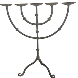 Vintage Old Iron Candle Stand Holder Hand Crafted in India Unique Design Decorative Rustic Style for Home, Garden Antique Ornamental Piece
