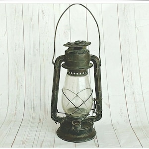 Vintage Dietz Junior Brass Kerosene Lamp: USA-Made Rustic Cabin Decor