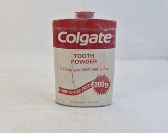 コルゲート 小さなパウダーサンプル缶 ヴィンテージ コルゲート 歯磨き粉 缶セット：1998-99年 未開封