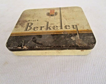 berkeley cigarettes old packaging Vintage Wills's Berkeley Cigarettes Tin: Collectible Metal Box, Bristol  London