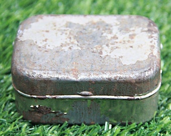 Vintage Metal Storage Box | Rustic Industrial Farmhouse Organizer Trunk
