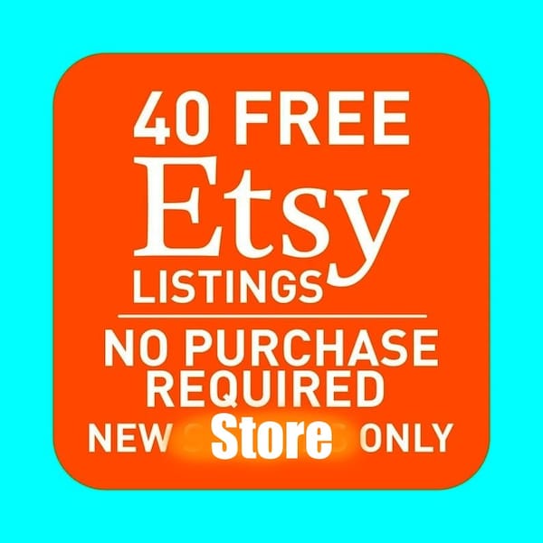 Bitte kaufen Sie nicht, verdienen Sie 40 kostenlose Etsy-Angebote, um einen neuen Shop zu öffnen ** KEIN KAUF ** Für neue Verkäufer erhalten Sie 40 kostenlose Angebote, Link in Beschreibung