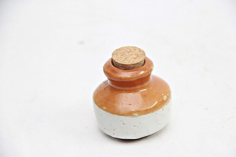 Antique Ceramic Stoneware Ink Bottle Vintage Collectible for Etsy