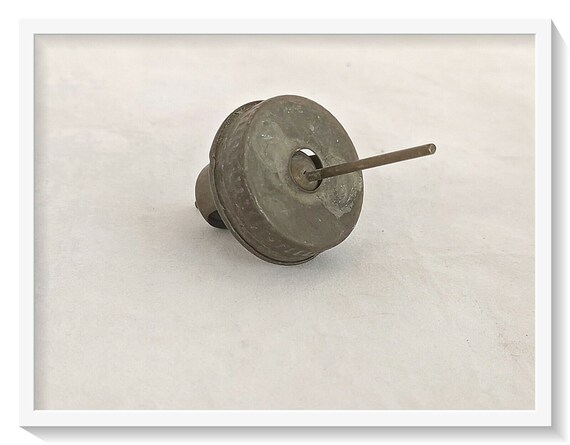 Vintage Brass Sweden Stove Fuel Tank Screw Cap Antique Collectible Rustic Industrial Decor for Steampunk Enthusiasts & Rare Hardware Hunters